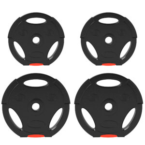 SPORTNOW Weight Plates Set, With Two 10kg And Two 5kg Weights, Black