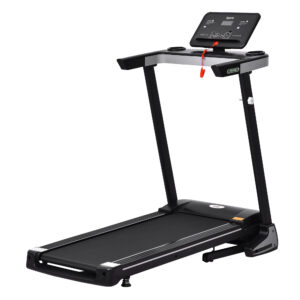 Folding Treadmill For Home Motorised Running Machine W/ LCD Display Black